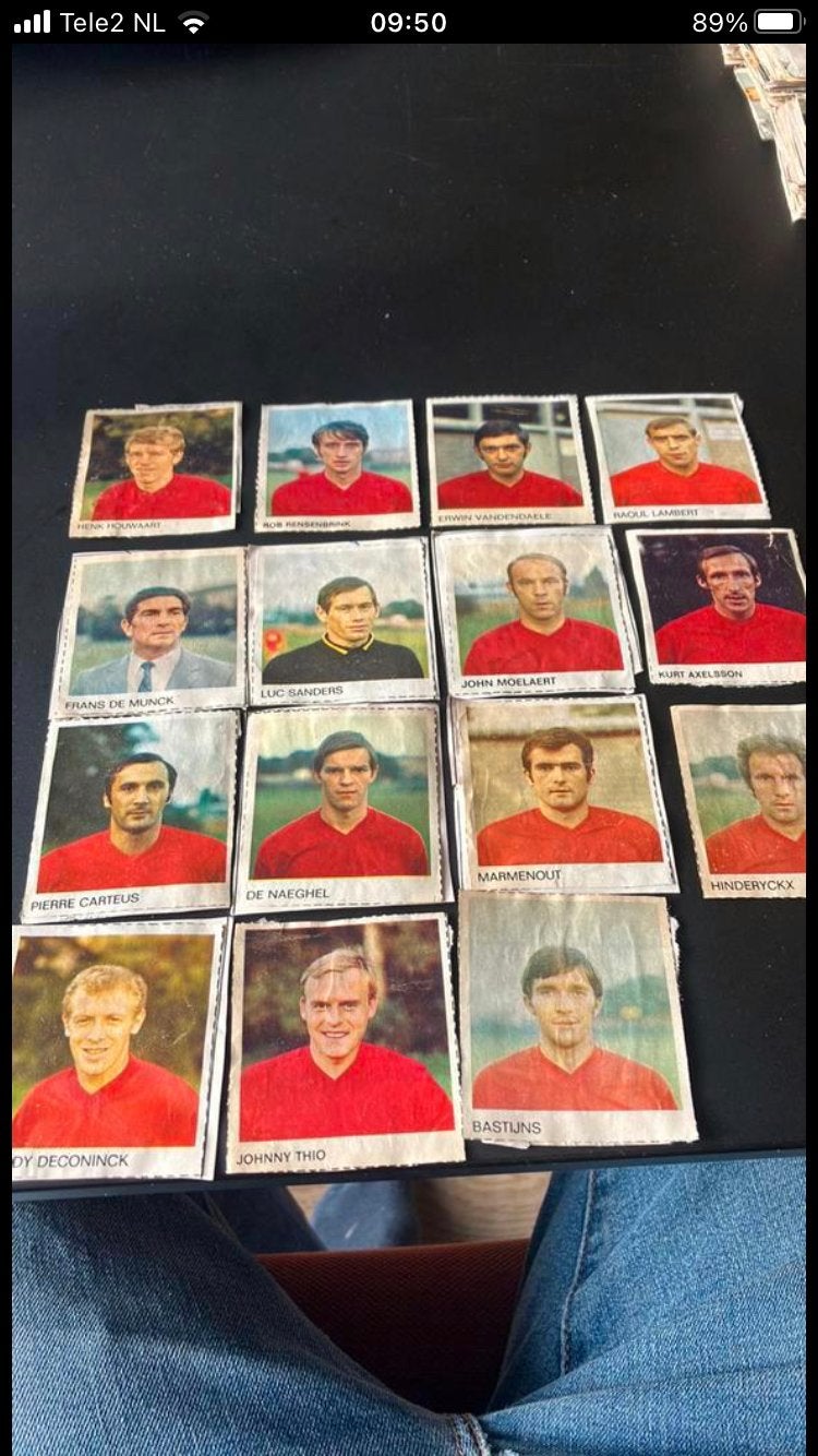 Club brugge 1-0 panini 1970-1971, Verzamelen, Ophalen of Verzenden, Gebruikt, Buitenlandse clubs, Poster, Plaatje of Sticker