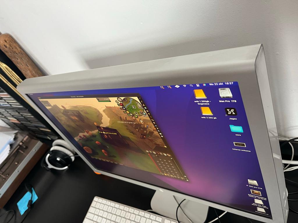 Apple Cinema Display A1081 20 inch monitor met voeding, Ophalen of Verzenden, Gebruikt, Overige resoluties, Overige typen