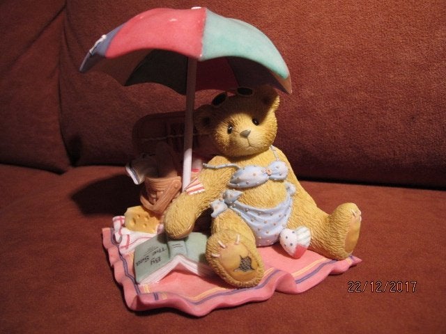 cherished teddies - judy - jerry - jim & joey, Ophalen of Verzenden, Zo goed als nieuw, Beeldje, Cherished Teddies