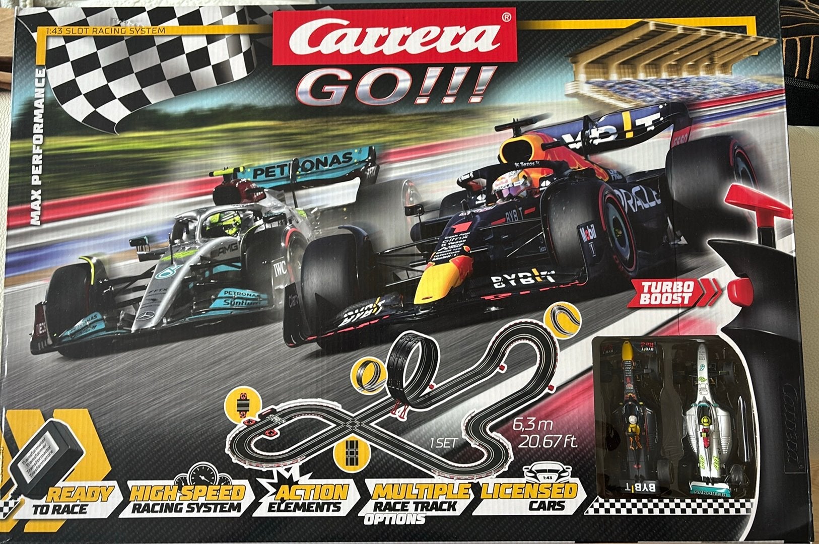 Carrera GO!!! Racebaan Max Performance F1, Ophalen, Carrera, Met looping, Elektrisch