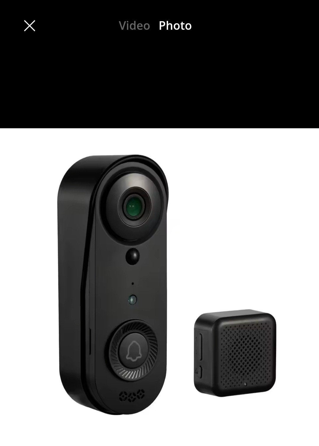 Video Deurbel-iCam365 Draadloos met Camera, Ophalen, Ingebouwde camera, Nieuw, Draadloos