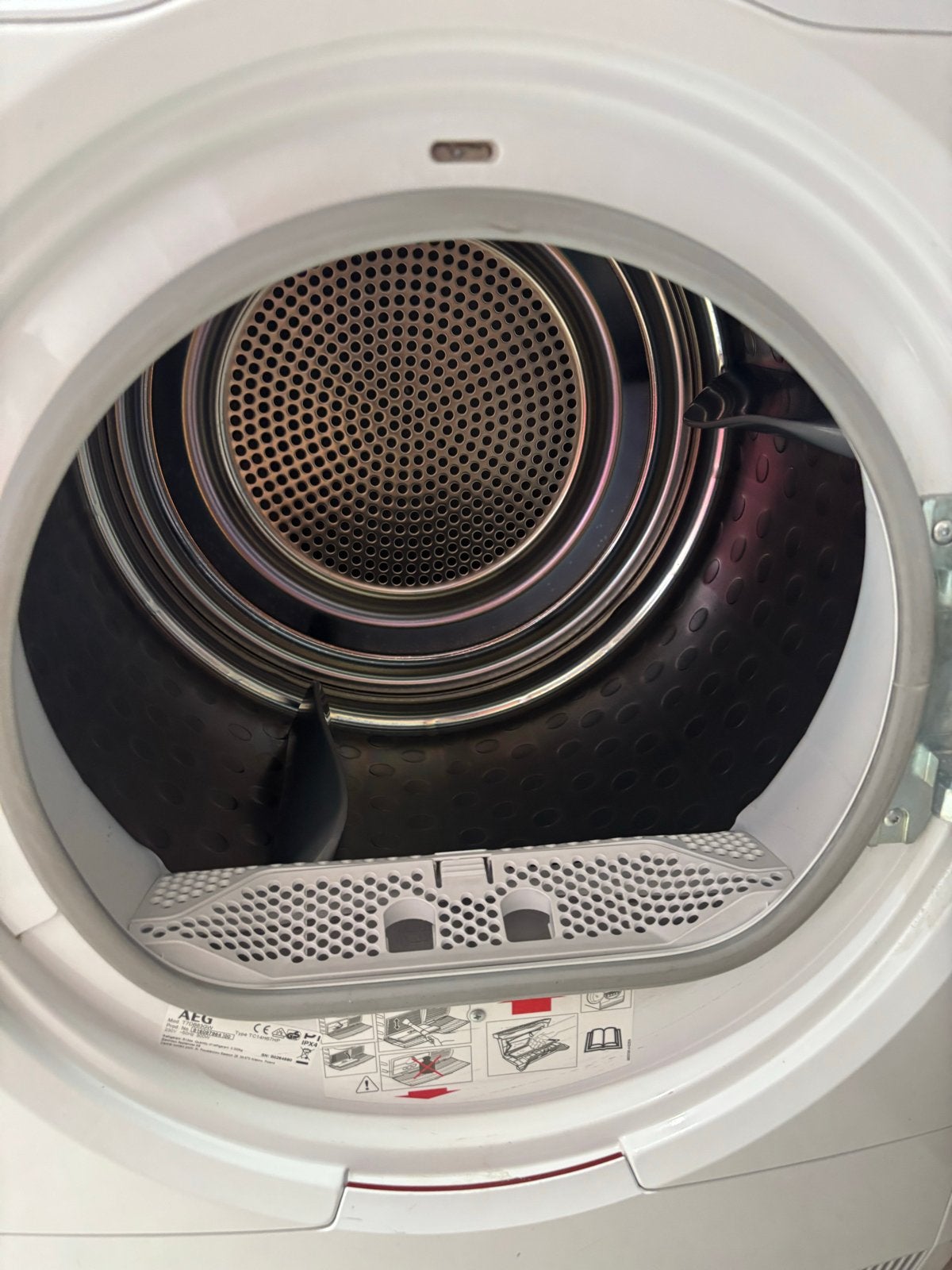 AEG T7DB83GW Lavatherm 7000 Serie Warmtepompdroger, Ophalen, Gebruikt, 8 tot 10 kg, Voorlader