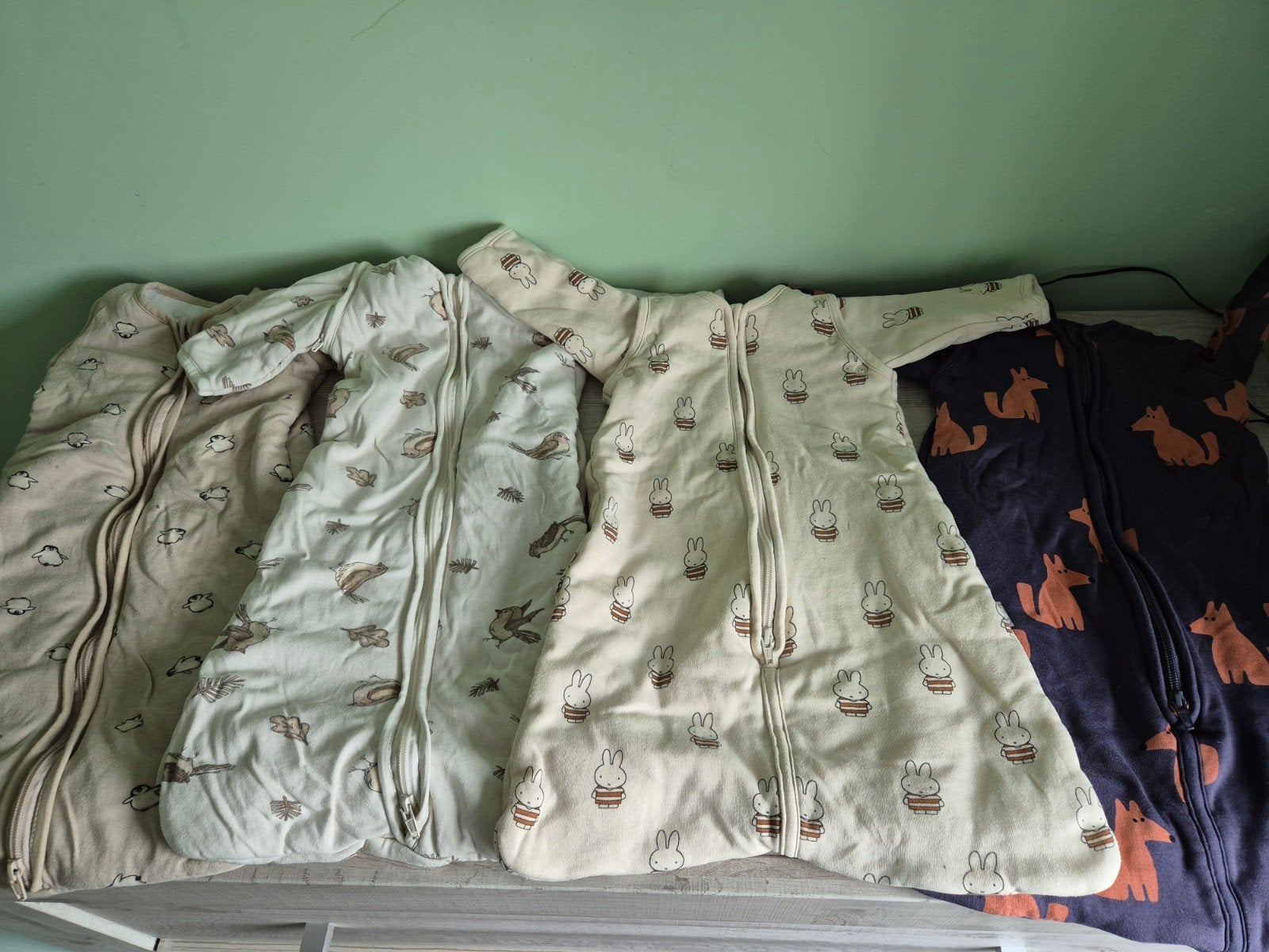 4x Slaapzak Newborn Maat 60 TOG 2 (Meyco & Hema), Ophalen of Verzenden, Minder dan 70 cm, Slaapzak