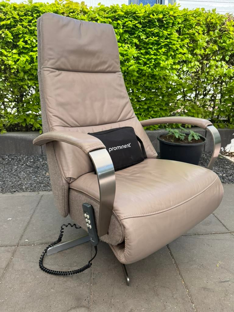 Prominent sta op relax stoel relaxfauteuil gratis bezorging, Ophalen of Verzenden, Zo goed als nieuw, Leer, Ruim 100 gebruikte modellen in alle kleuren en maten