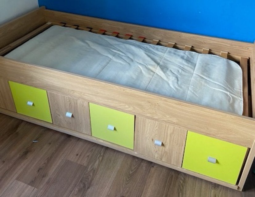 Kinderbed, Ophalen, Zo goed als nieuw, 180 cm of meer, 85 tot 100 cm