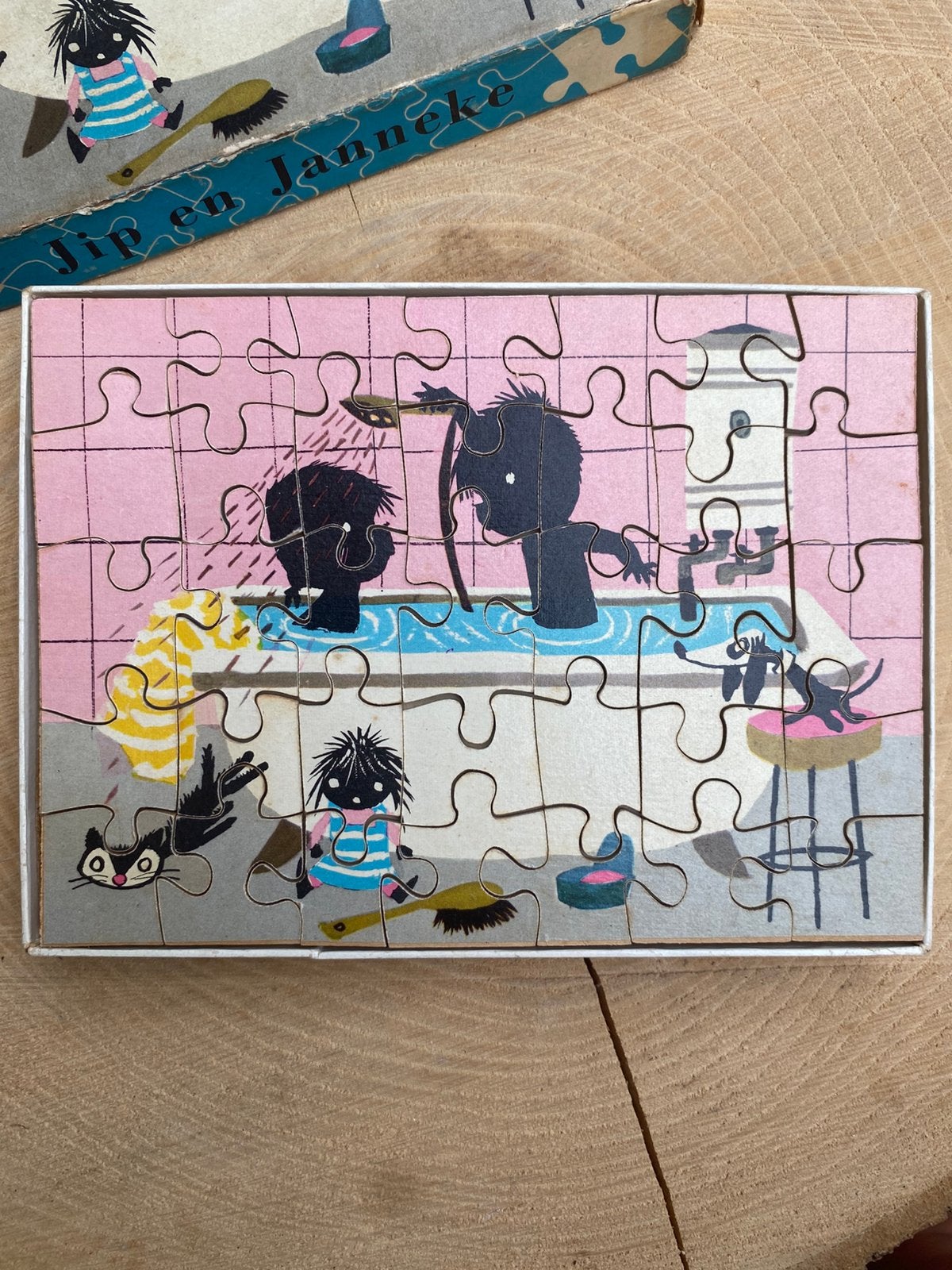 Egel - Puzzel uit 1958 - Jip en Janneke!, Ophalen of Verzenden