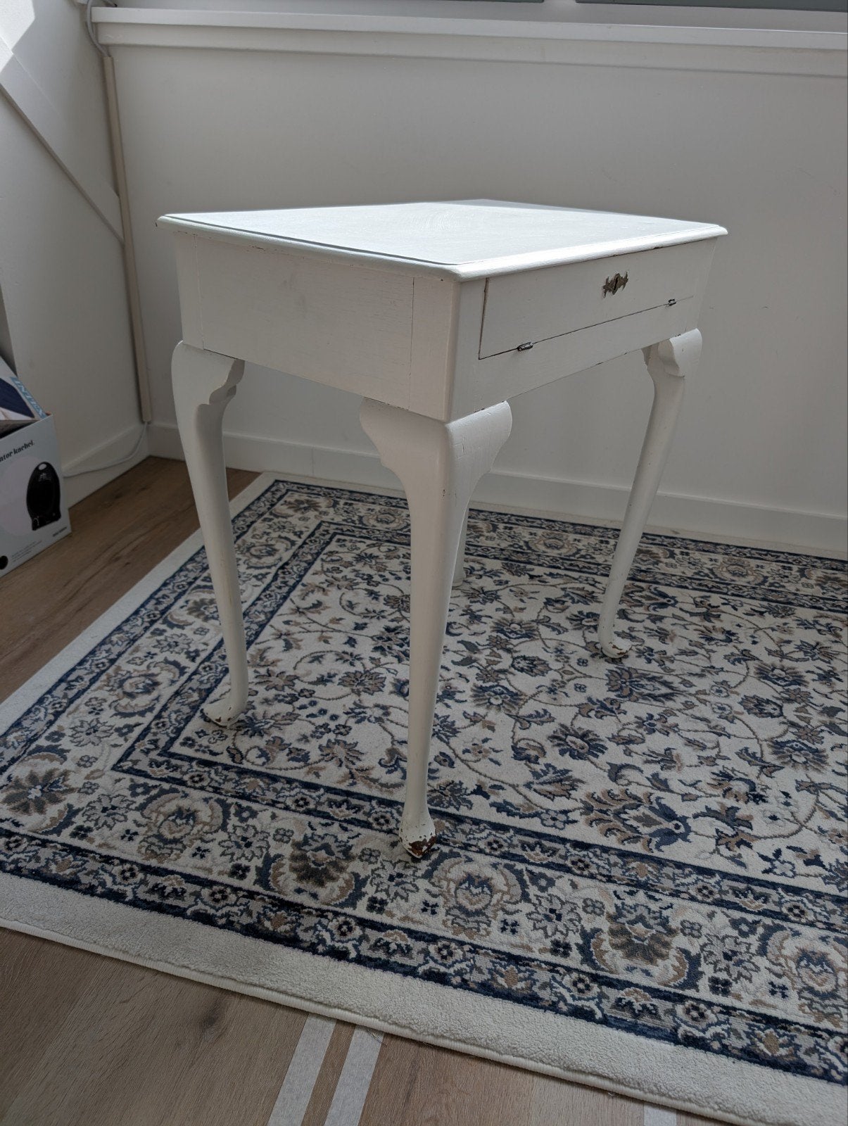 [MOET WEG] Vintage make-up tafel met lade en opbergva