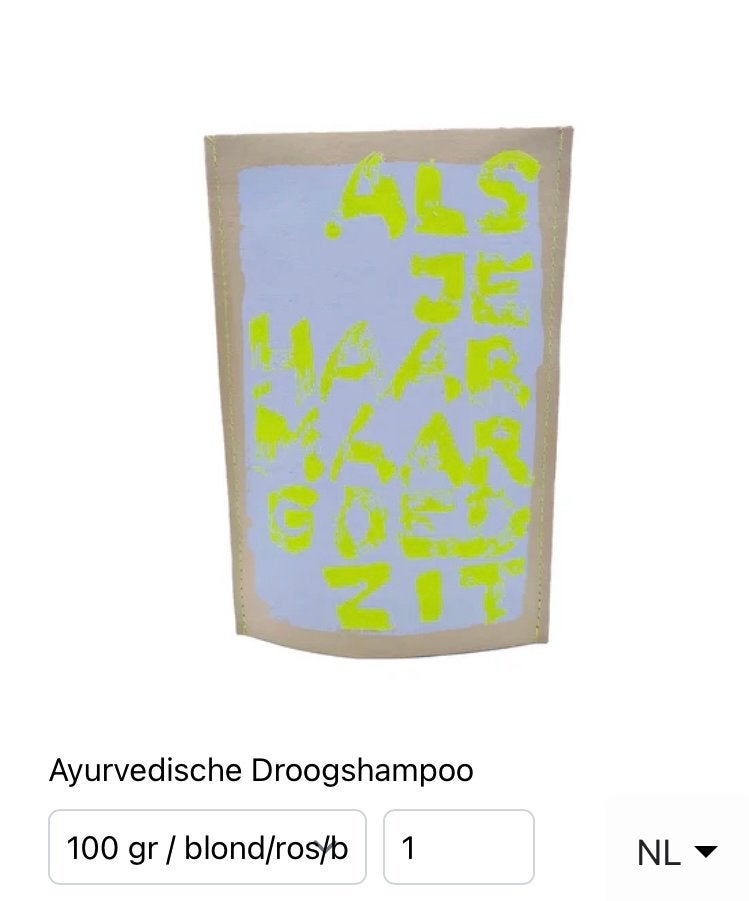 Als je haar maar goed zit “shanpoo”, Ophalen of Verzenden, Nieuw, Shampoo of Conditioner