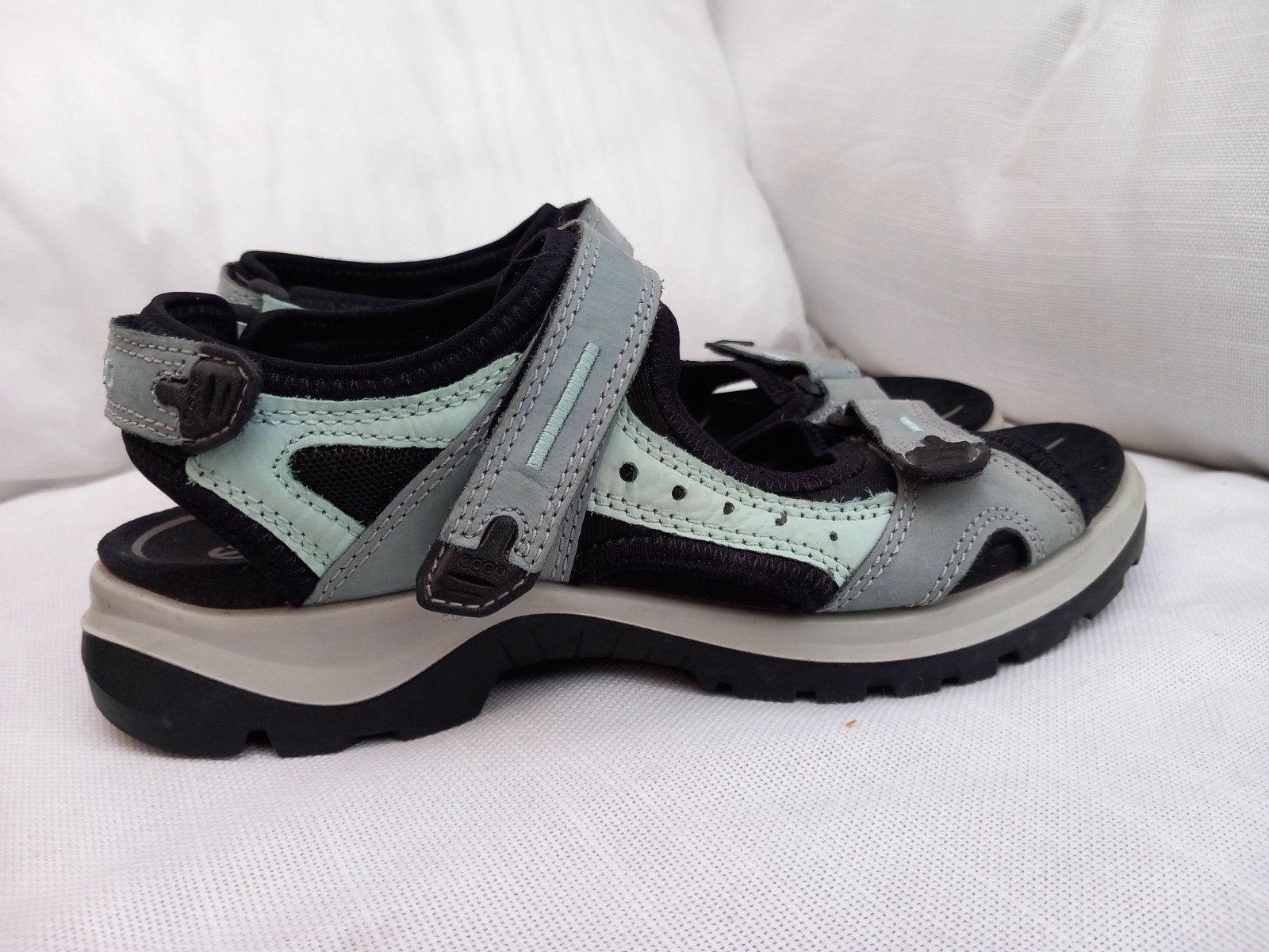 Ecco offroad wandelschoenen maat 41, Kleding | Dames, Schoenen, Ophalen of Verzenden, Zo goed als nieuw, Blauw, Sandalen of Muiltjes