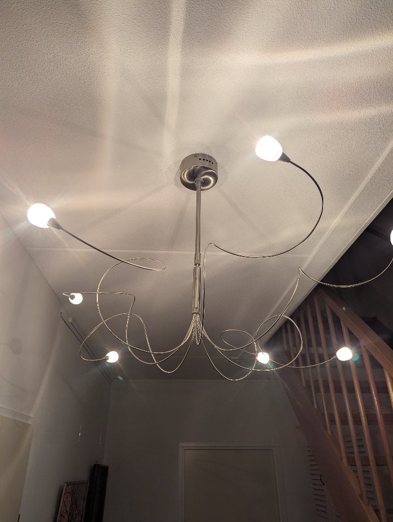 Lamp met 7 lampjes, Ophalen, Zo goed als nieuw, Metaal, Overige fittingen