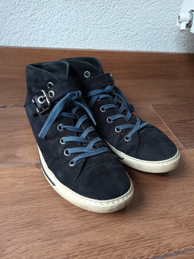 Paul green blauwe schoenen gympen hoge sneakers 7.5 7,5 41, Blauw, Ophalen of Verzenden, Sneakers of Gympen, Paul Green