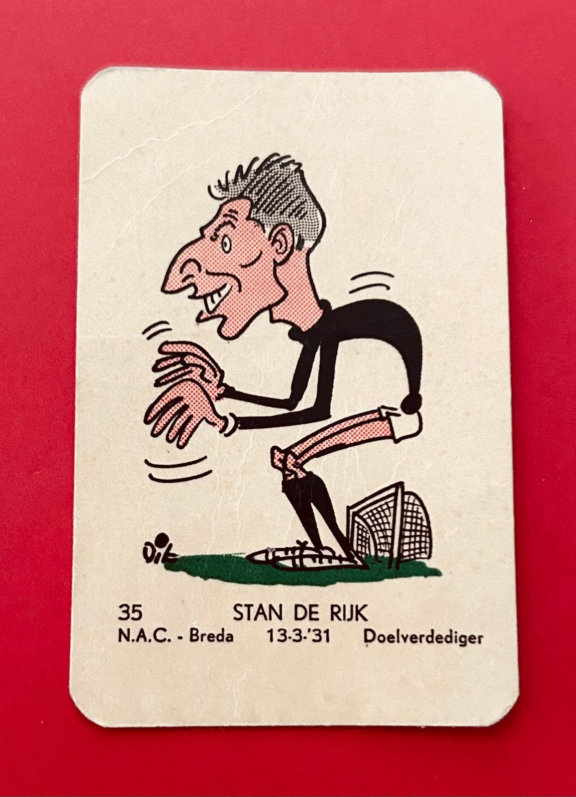 Stan de Rijk - N.A.C. - 1961 - Dik Bruynesteyn - Monty, Verzamelen, Ophalen of Verzenden, Gebruikt, NAC Breda, Spelerskaart