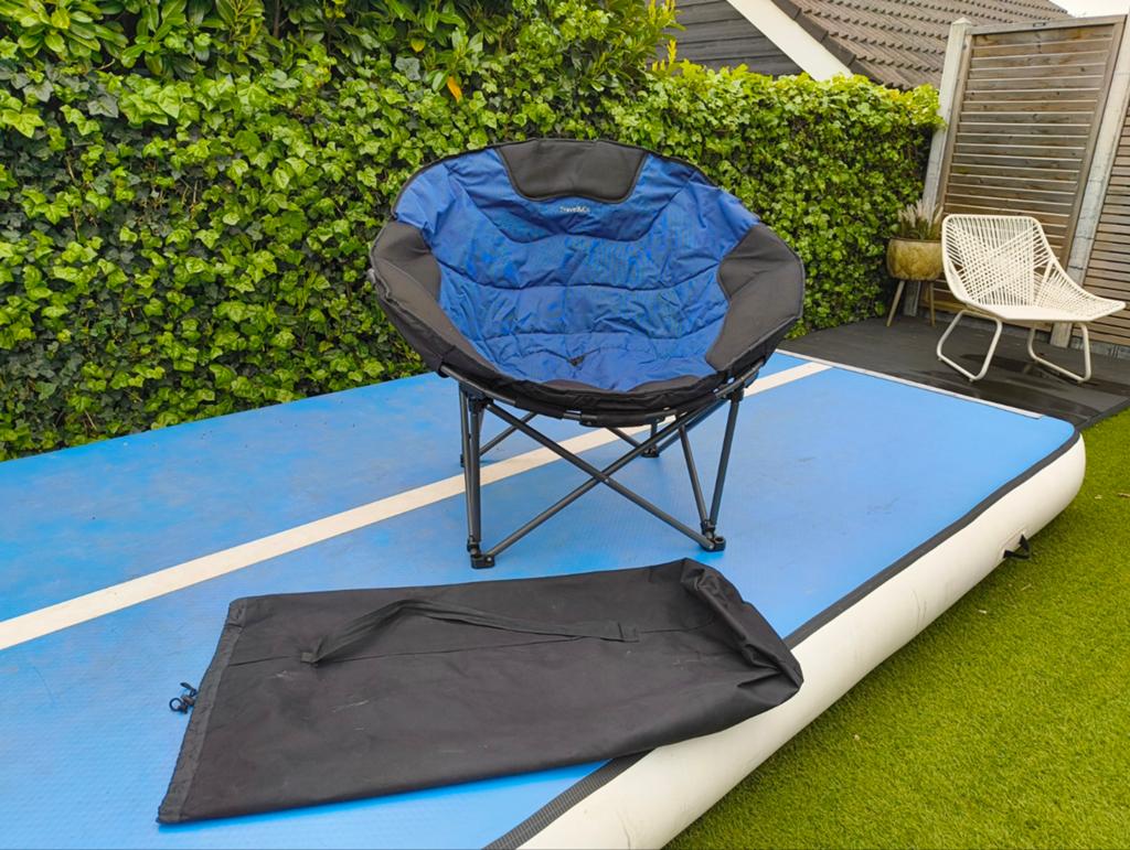Luxe strand camping stoel fauteuil, Tuin en Terras, Ophalen of Verzenden, Zo goed als nieuw, Aluminium