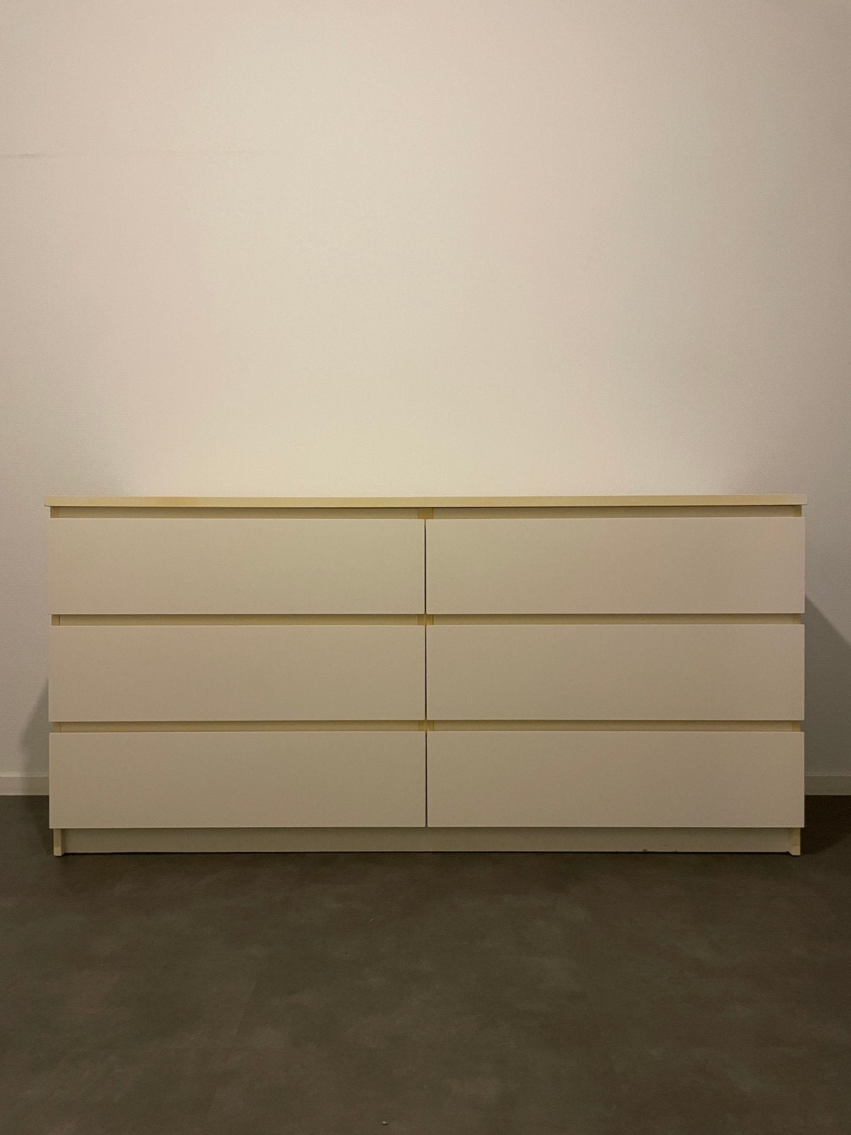 IKEA White 6 Drawer Dresser | Ladekast | Large Storage, Huis en Inrichting, Kasten | Ladekasten, Ophalen, Gebruikt, 25 tot 50 cm