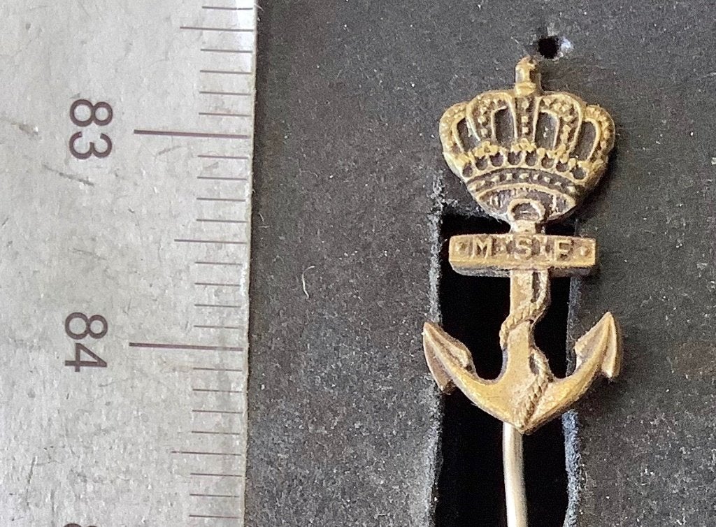 speld, M.S.F. Kon. Marine, anker (AW, Ophalen of Verzenden, Gebruikt, Overige onderwerpen, Speldje of Pin
