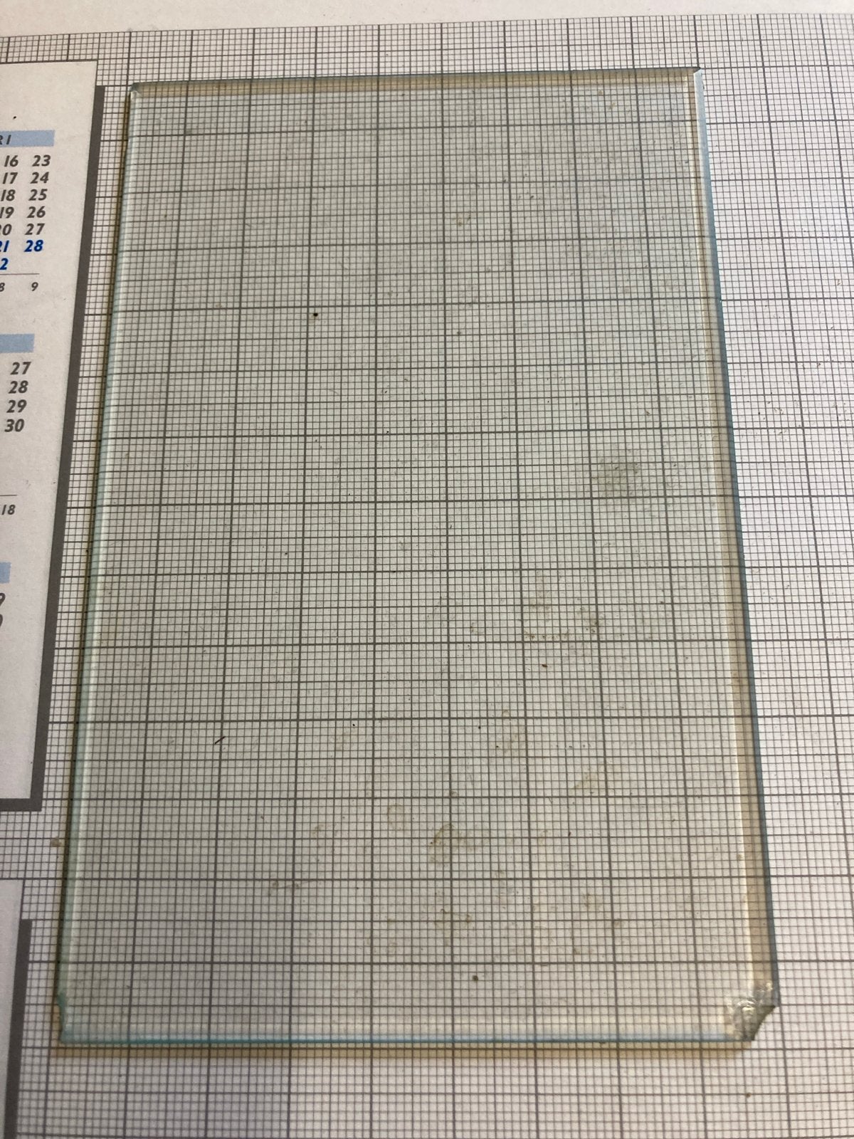 Kleine glasplaat - Ideaal voor hobbyprojecten, Doe-het-zelf en Verbouw, Gebruikt, Minder dan 80 cm, Minder dan 80 cm, Ophalen of Verzenden