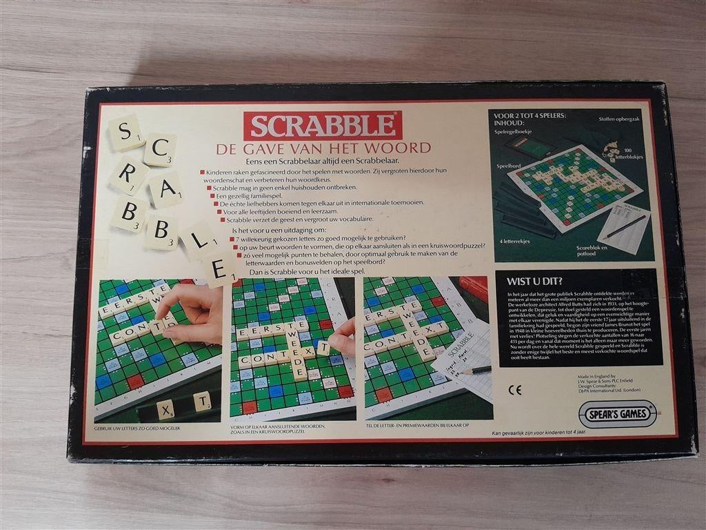 scrabble orgineel jumbo [s1224], Hobby en Vrije tijd, Gezelschapsspellen | Bordspellen, Verzenden, Zo goed als nieuw