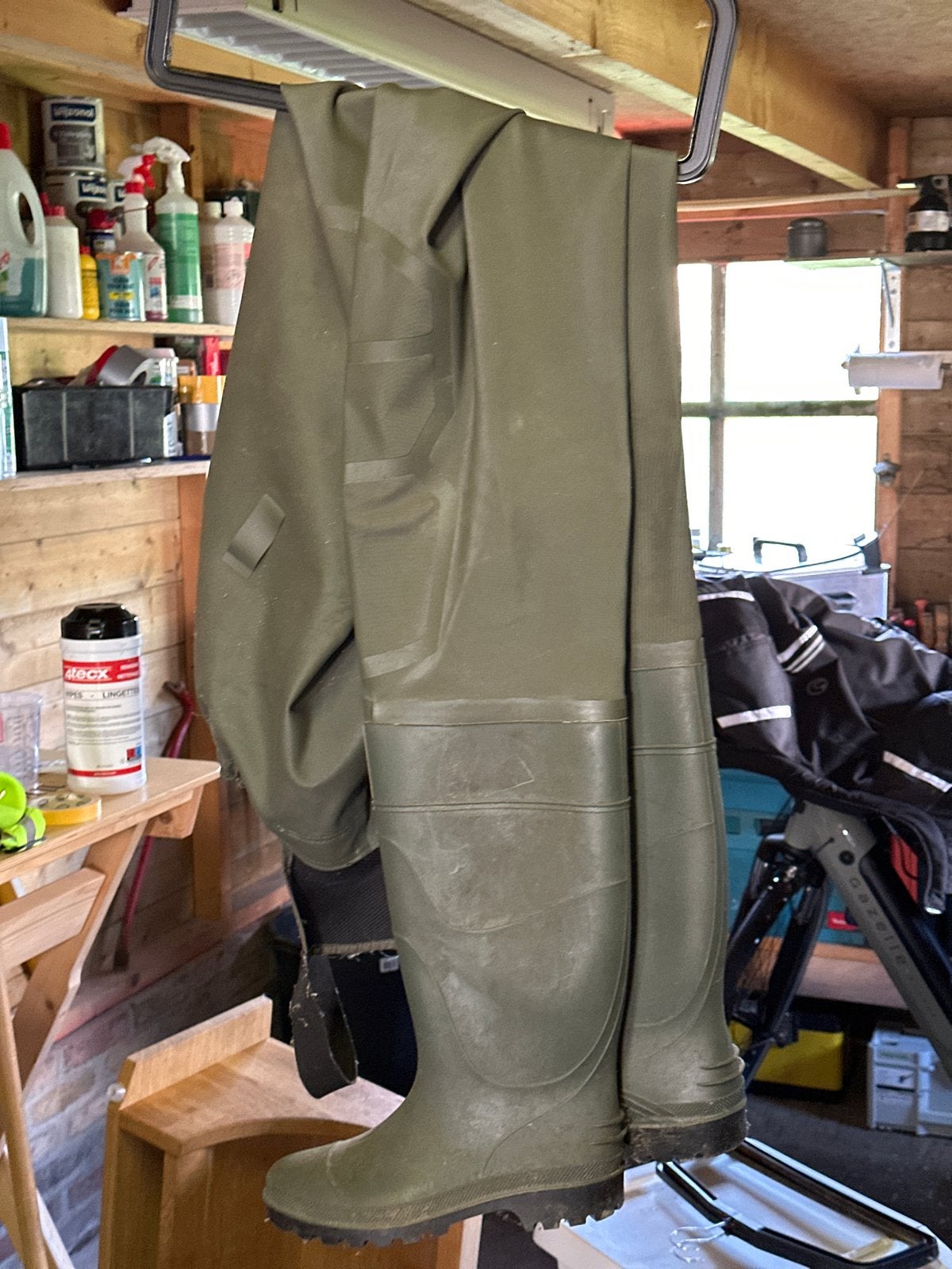 Lieslaars / Vislaars, maat L en schoenmaat 42, Ophalen, Gebruikt, Kleding