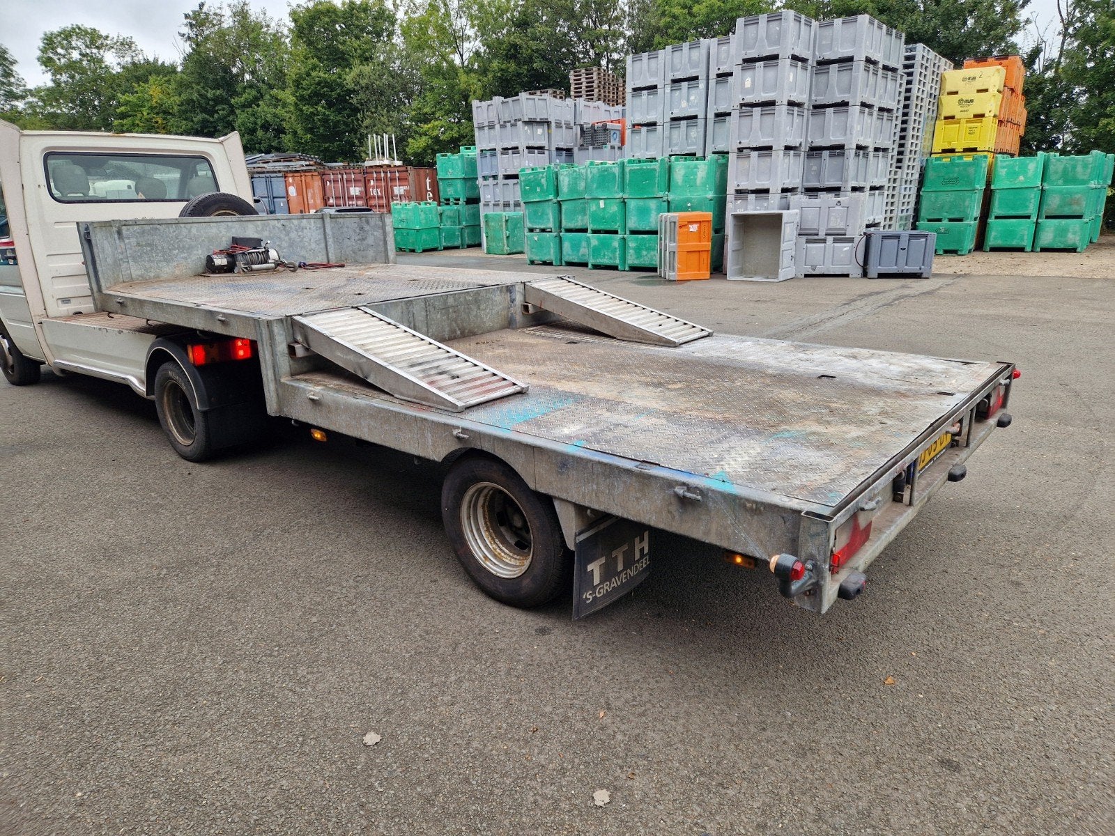 Kuiper BE oplegger  aanhanger  dieplader 5 ton, Ophalen of Verzenden, Gebruikt