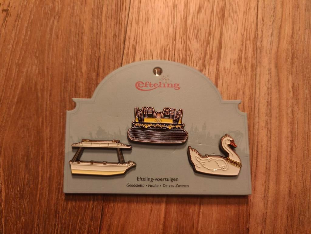 Efteling Voertuigen Pinset 2 - EPP 449 t/m 451, Verzamelen, Efteling, Ophalen of Verzenden, Nieuw, Button of Speldje