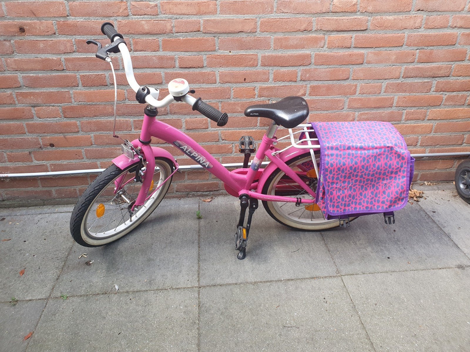 Alpina kinderfiets Girlpower 16 inch, Fietsen en Brommers, Ophalen, Gebruikt, Alpina, Terugtraprem