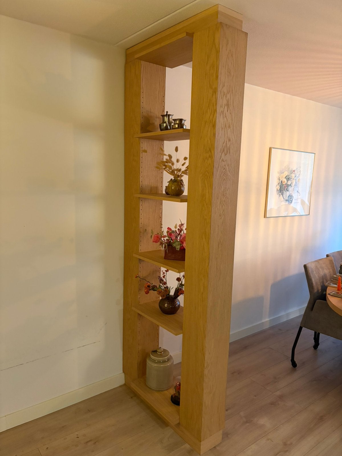 Eikenhouten roomdevider, Ophalen, 50 tot 100 cm, Zo goed als nieuw, Minder dan 100 cm