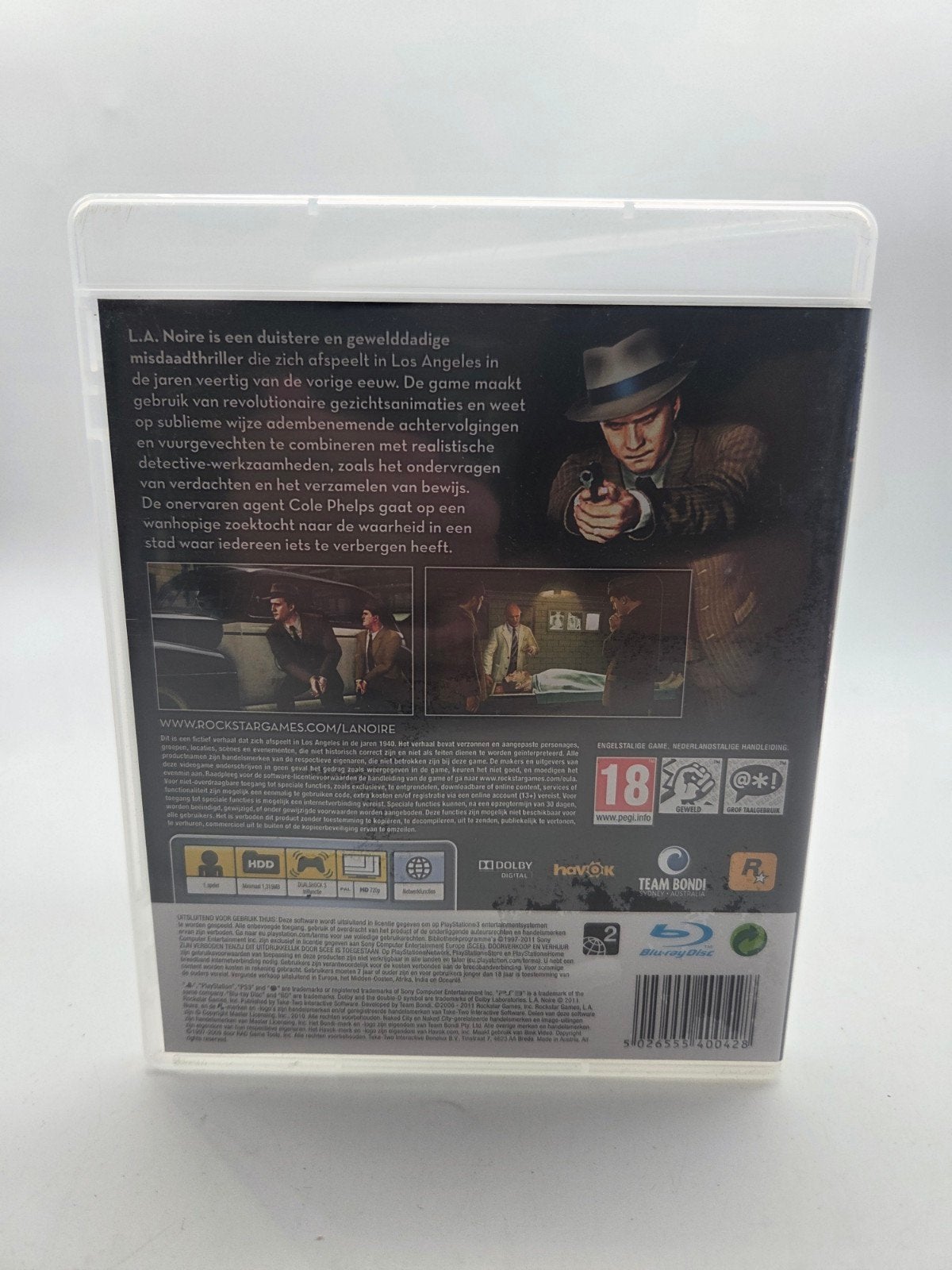L.A. Noire - PlayStation 3 (PS3), Avontuur en Actie, Vanaf 18 jaar, Info@rockstargames.com, 1 speler