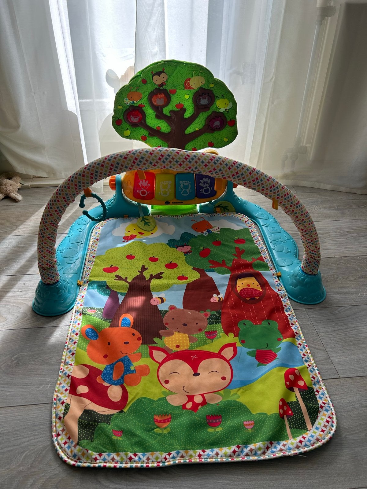 VTech Babygym met speelkleed en geluid, Ophalen, Zo goed als nieuw, Babygym, Met licht