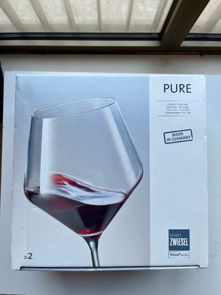 Schott Zwiesel Pure rode wijn glazen, Ophalen of Verzenden, Zo goed als nieuw, Overige typen