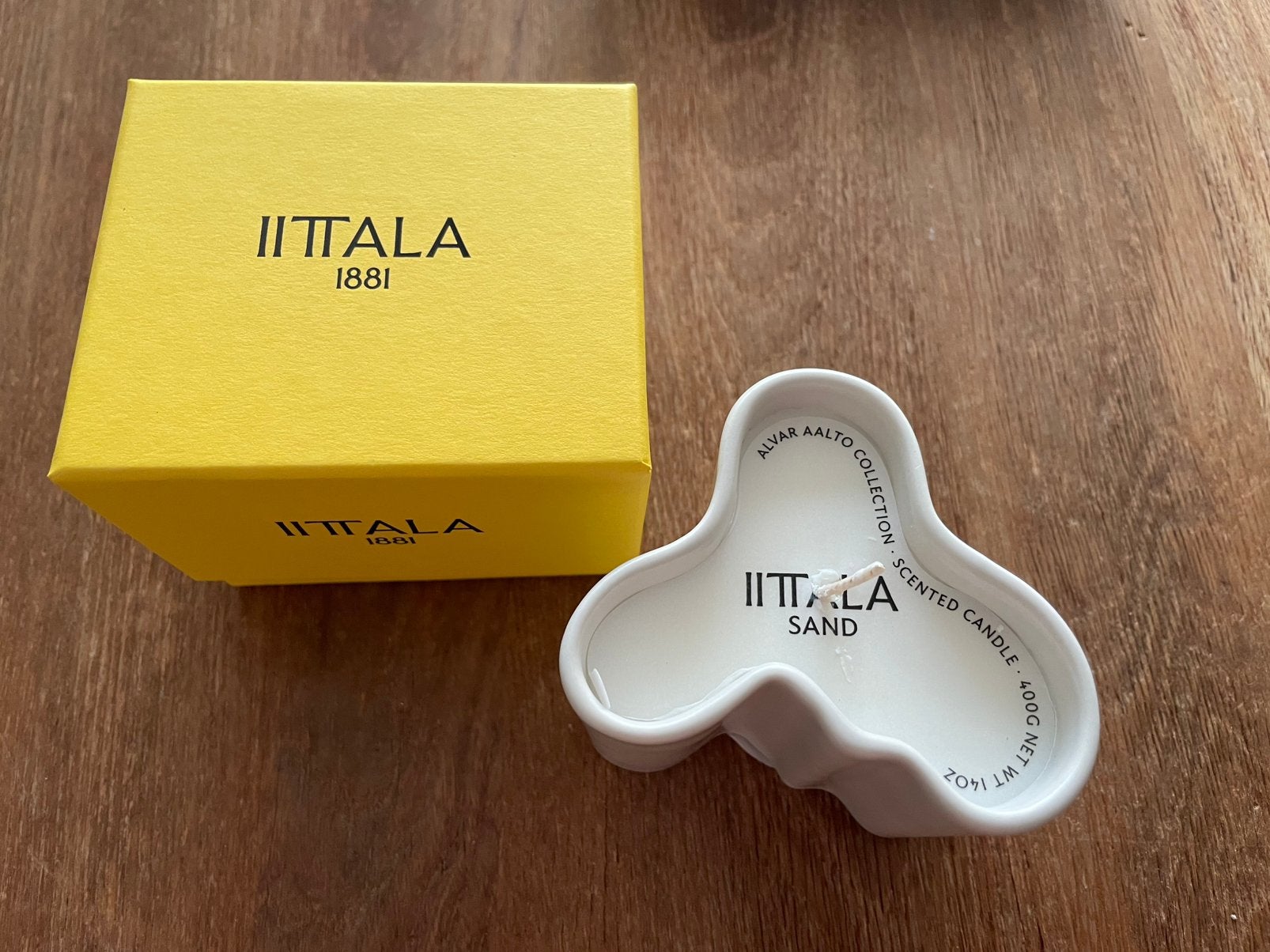 Iittala kaars Sand, 8cm, Overige materialen, Overige kleuren, Verzenden, Zo goed als nieuw