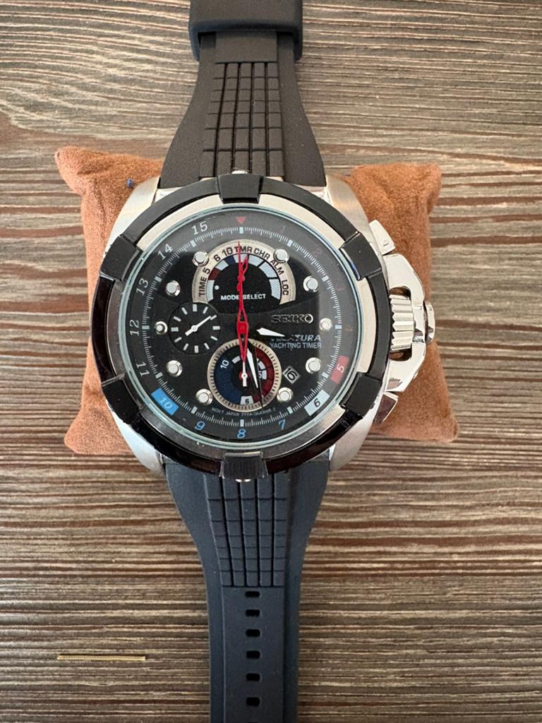 Seiko Velatura Chronograaf RUILEN VOOR EEN MOOIE IMITATIE, Sieraden, Tassen en Uiterlijk, Horloges | Heren, Seiko, Gebruikt, Staal