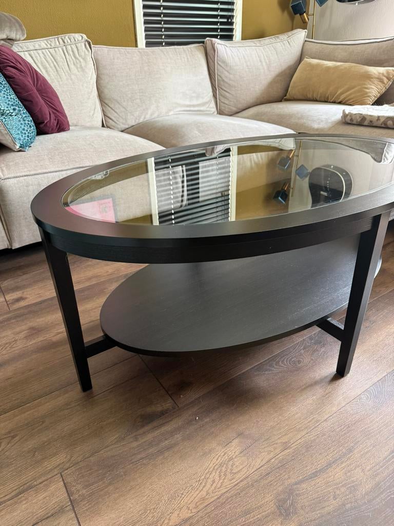 Salontafel met glasplaat, Ophalen, 100 tot 150 cm, 50 tot 75 cm, 50 tot 100 cm