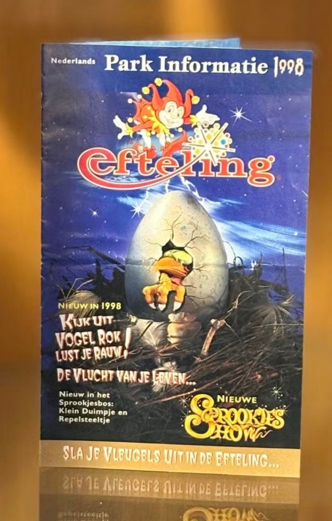 Efteling Informatie Folder 1998 - Vogelrok Introductie, Verzamelen, Efteling, Ophalen of Verzenden, Gebruikt, Overige typen