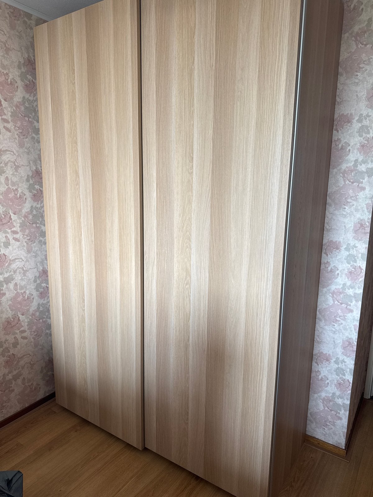 IKEA Pax kast met schuifdeuren, planken en roedes, Ophalen, Gebruikt, 100 tot 150 cm, 200 cm of meer