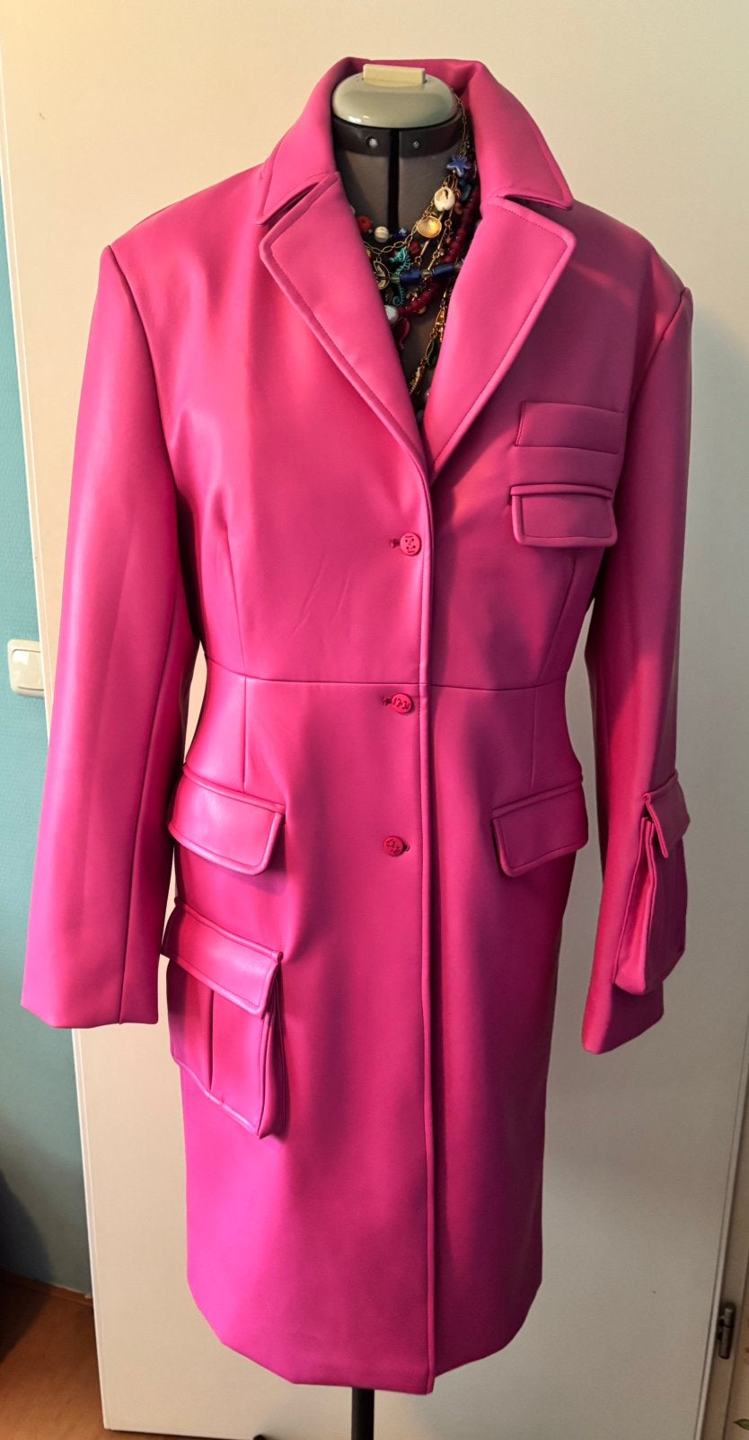 House of Sunny pink herfst jas (nieuw met kaartje), Ophalen, Nieuw, Maat 38/40 (M), Roze