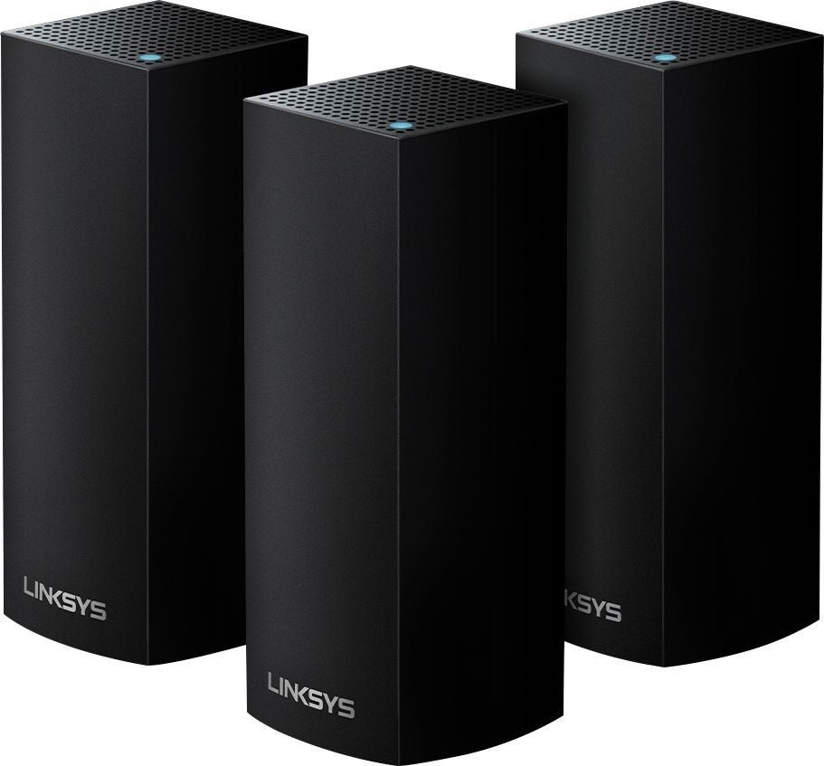 3 Linksys Wifi punten Mesh type WHW03-V2 ZWART (SET VAN 3!), Computers en Software, Ophalen of Verzenden, Zo goed als nieuw, Linksys mesh