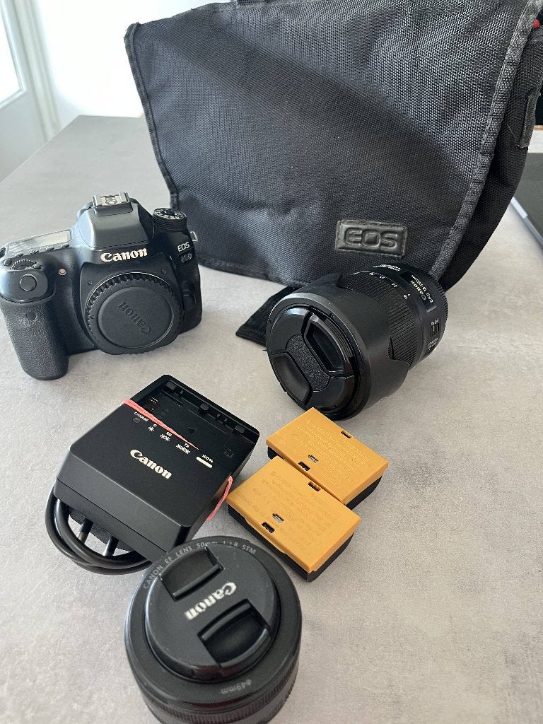 Canon 80D met 2 lenzen en diverse accessories, Audio, Tv en Foto, Fotocamera's Digitaal, Ophalen, Spiegelreflex, Canon, Zo goed als nieuw