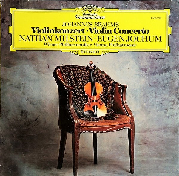 LP - Brahms - Nathan Milstein, viool, LP, Kamermuziek, Ophalen of Verzenden, Zo goed als nieuw