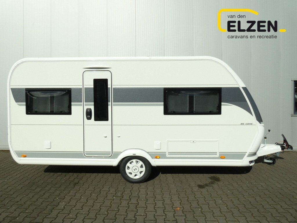 Hobby De Luxe 460 UFE OP=OP AKTIE, Caravans en Kamperen, Schokbreker, Rondzit, Hobby, Bedrijf