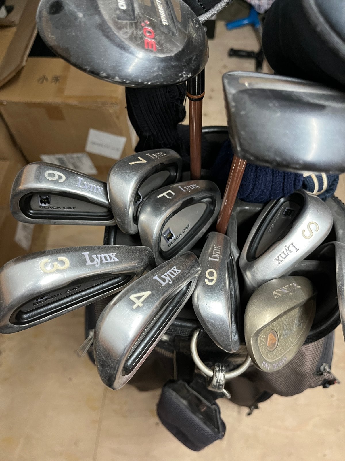 Lynx Black Cat Golfset met Orlimar Trimetal Woods
