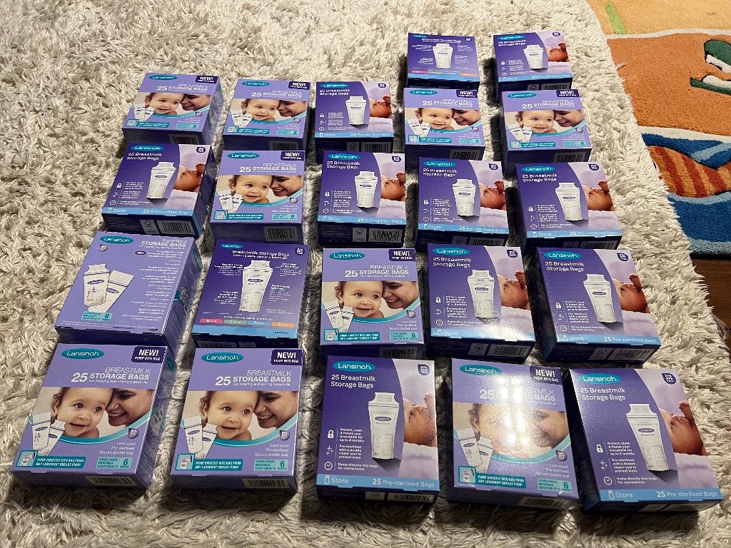 Lansinoh moedermelk bewaarzakjes – 22 x 25 stuks, Ophalen of Verzenden, Nieuw, Overige typen