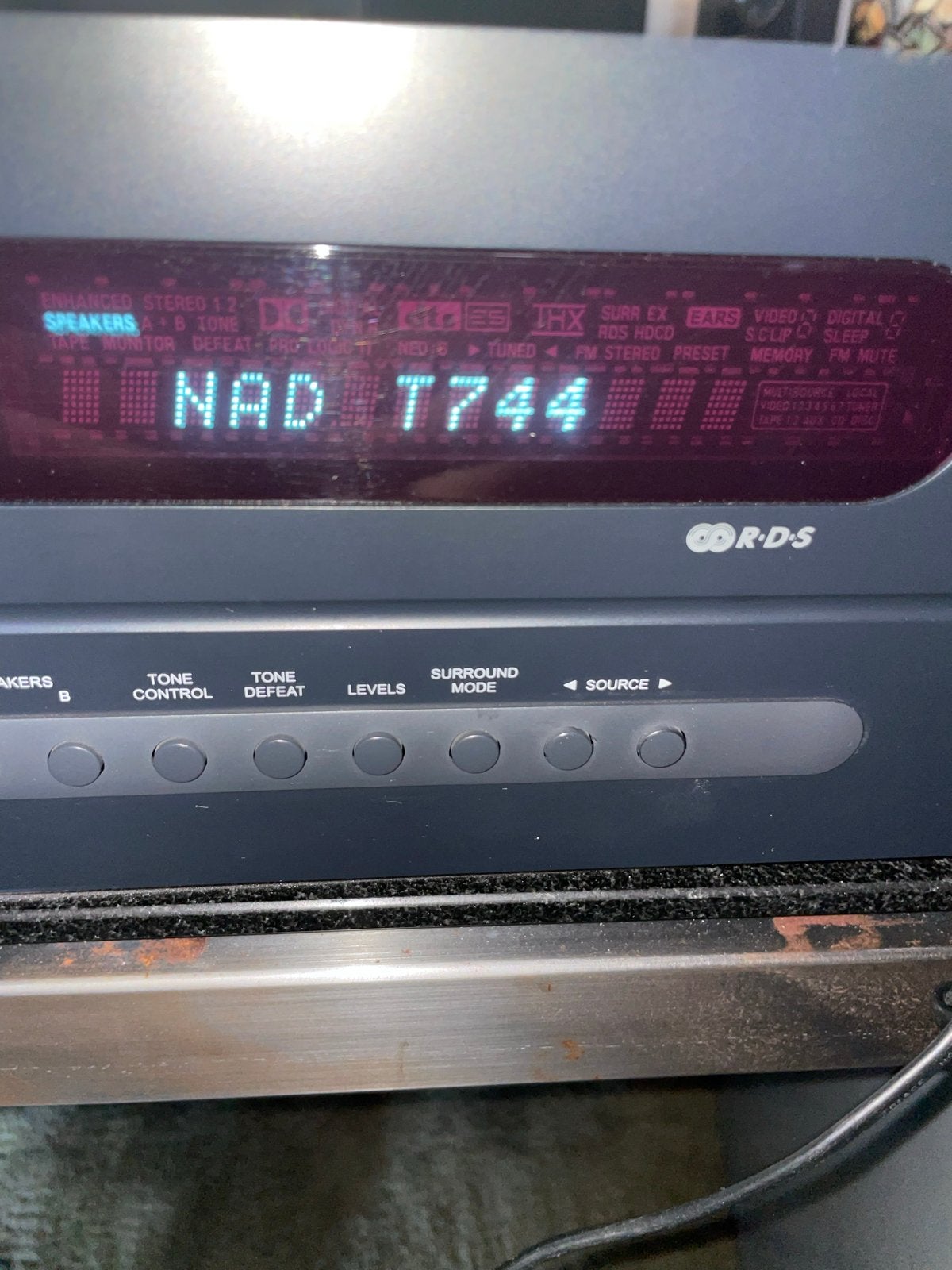 NAD Receiver T 744 - Hoogwaardige AV Surround Sound Receiver, Overige merken, Ophalen of Verzenden, 60 tot 120 watt, Gebruikt