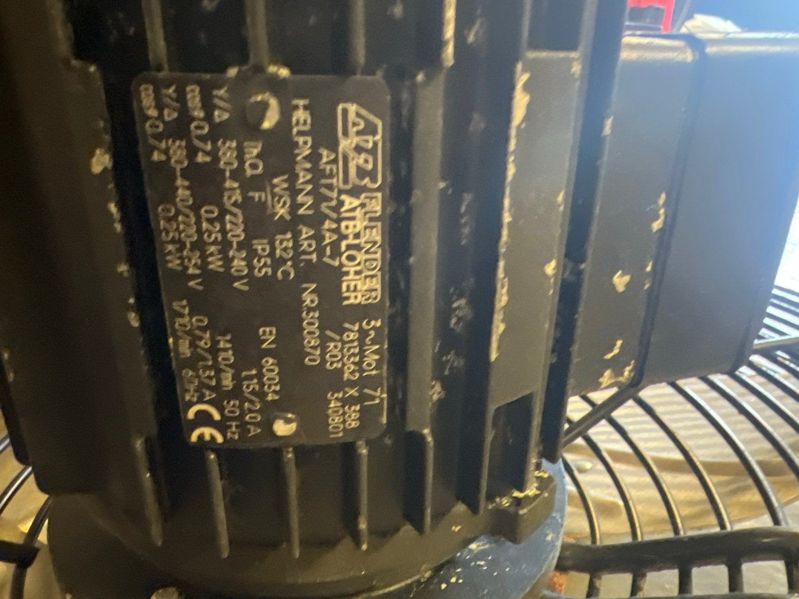 Industriële verdamper ventilator - Helpmann AFT17V/4A-7, Ophalen, Gebruikt, Overige