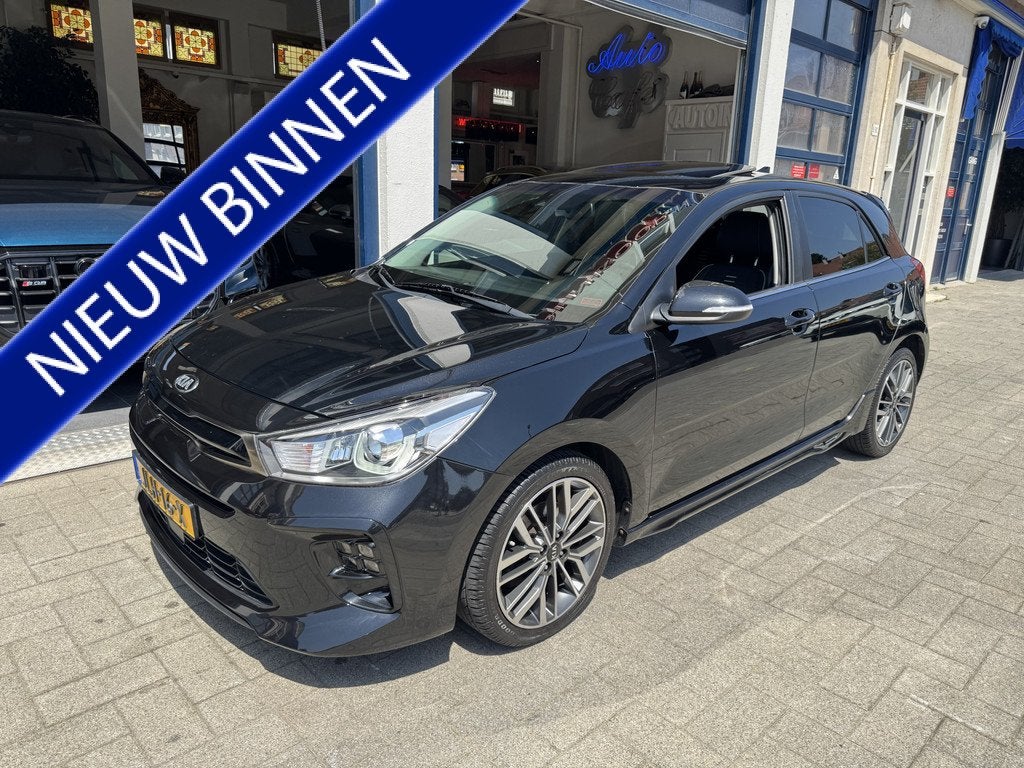 Kia Rio 1.0 TGDI GT-Line AUTOMAAT/DAK/CARPLAY (bj 2019), Auto's, Kia, Gebruikt, Euro 6, Bedrijf, 3 cilinders