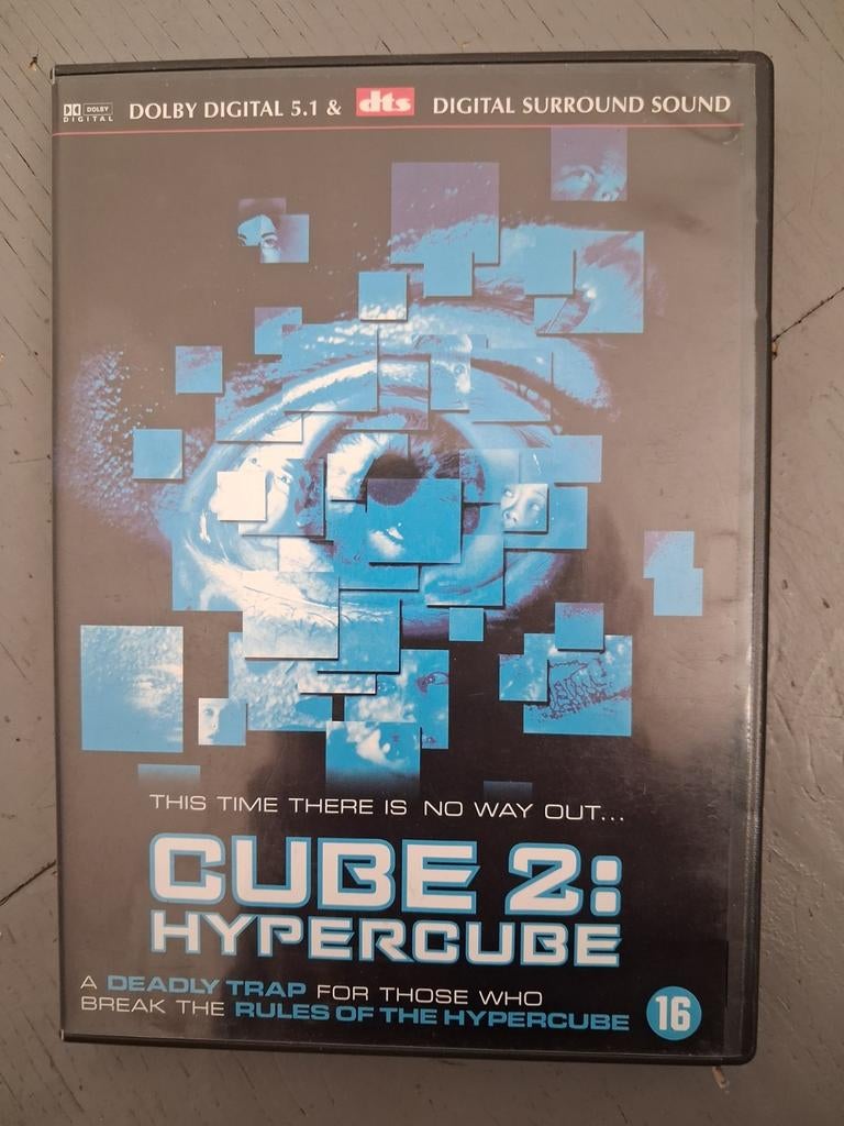 Cube 2: Hypercube DVD - Spannende Sci-Fi Thriller, Vanaf 16 jaar, Ophalen of Verzenden, Gebruikt, Science Fiction
