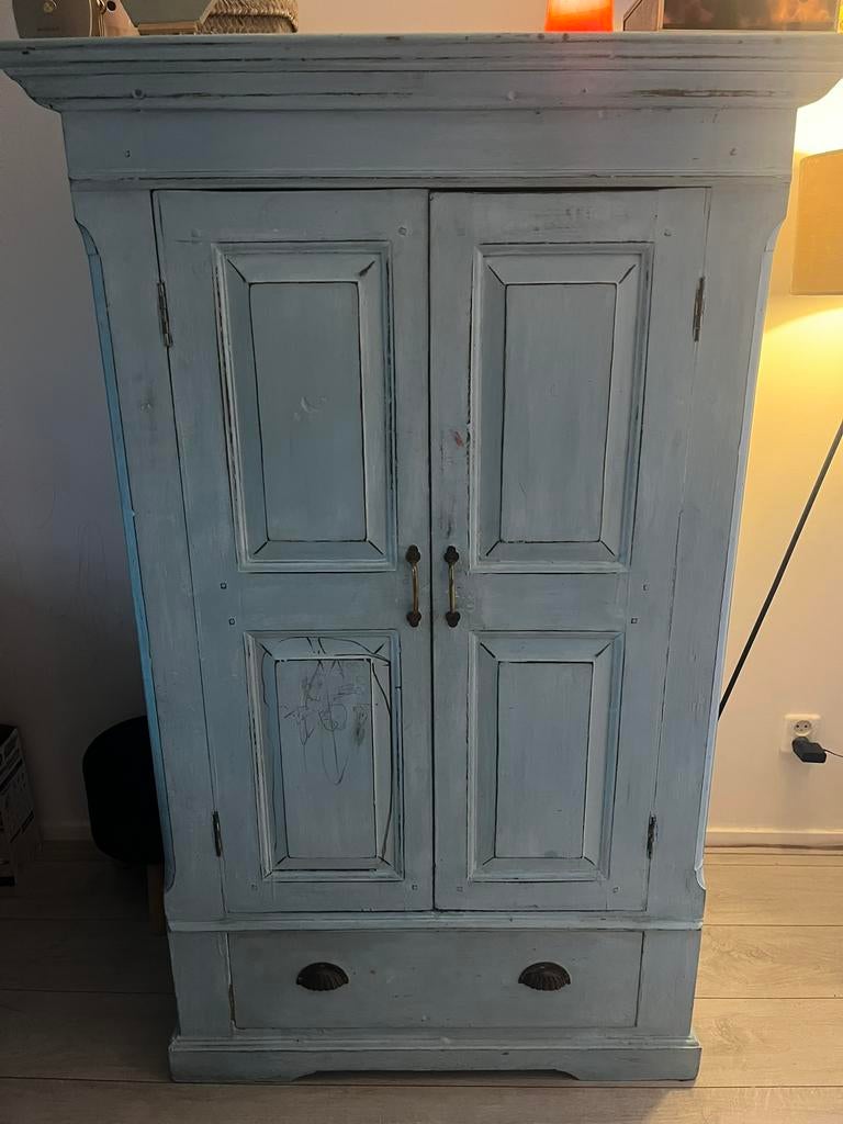 Teakhouten kast India, Ophalen, Zo goed als nieuw, 25 tot 50 cm