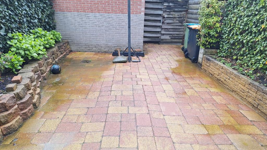 45m2 Abbeystones wildverband Toscaans, Tuin en Terras, Tegels en Klinkers, Ophalen, Gebruikt, 10 m² of meer, Beton