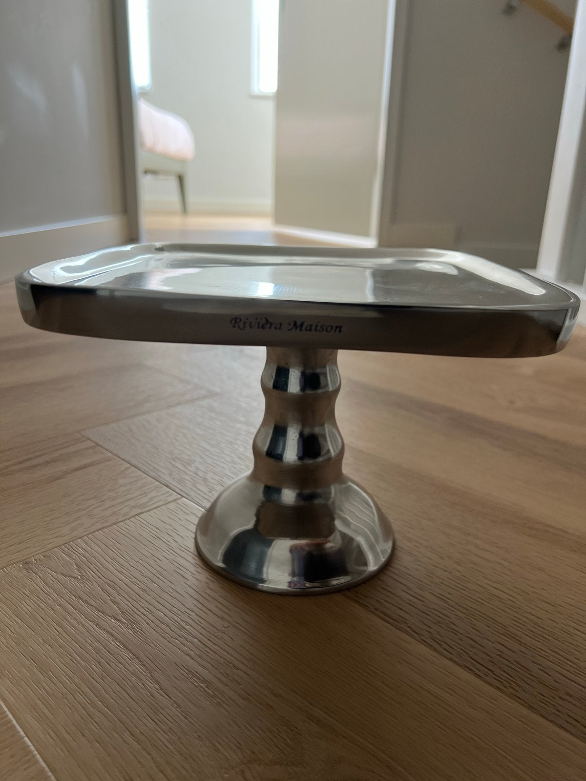Riviera Maison Cake Stand 20x20 cm - Nieuwstaat, Nieuw, Ophalen of Verzenden, Landelijk, Metaal