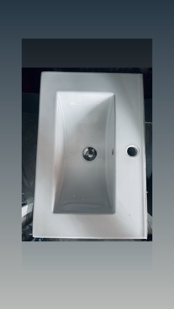 Wasbak 40x60, Zo goed als nieuw, Minder dan 100 cm, Wasbak of Wastafel, 25 tot 50 cm