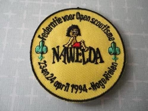 Scouting embleem, NAWELDA Hoge Rielen April 1994, Verzamelen, Scouting, Verzenden, Zo goed als nieuw, Embleem, Speld of Insigne